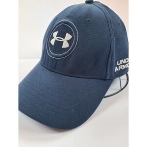 Under Armour Golf Baseball‎ Cap Navy Blue LG XL Flex Fit Embroidered Logo